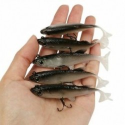 5db / tétel puha csalétekkel ellátott 8 cm-es 14 g-os vobblerek mesterséges csali halászati csalikkel Sea Bass B9X8