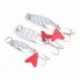 5X (5 cm / 15 g horgászkanál csalás flitter Paillette fém kemény csali horogkezelő D5Y7