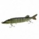 1X (20 cm-es, 40 g-os élethű, többszörös illesztésű, 8-szakaszú Pike Muskie horgászcsapda E3I1