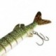 1X (20 cm-es, 40 g-os élethű, többszörös illesztésű, 8-szakaszú Pike Muskie horgászcsapda E3I1