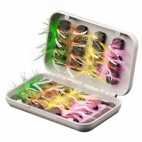 2X (32db-os légyhorgászcukor-készlet tokkal pillangó rovarokkal Pesca A Q8Q1