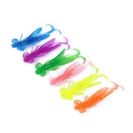 4X (Heng Jia Lu Ya Csali Csali Bionikus Csali Puha Csali 6Cm Garnélarák Csali 2G SimulaV6A2