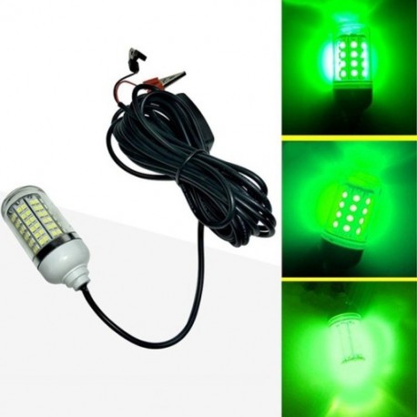2X (12V-os LED zöld víz alatti merülő éjszakai halászfény Crappie Shad Sq G9F1