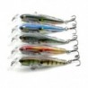 4X (Hengjia Minnow Wobbler horgászcsaló Pesca horgászfelszerelés csoportos halak CrE3D1