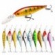 9X (10 db / tétel Minnow horgászcsapda volfrámgyöngyökkel Wobbler 10.5G 11Cm A B1Z7
