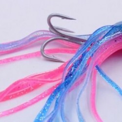 6X (1 csoport egész 6 színű kemény horgászcsalival való csalit 23Cm / 43G 6 színes tintahal Z3U5