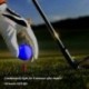 LED világít Golf labda Rendkívül fényes színű, villogó elektronikus golflabda dörzsölje V2R4