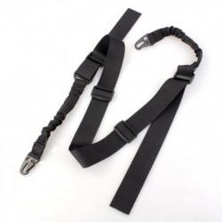 1X (kültéri Sport 2-pontos puska fegyver hevederes elasztikus bungee rögzítő kampó fekete B1Y2)