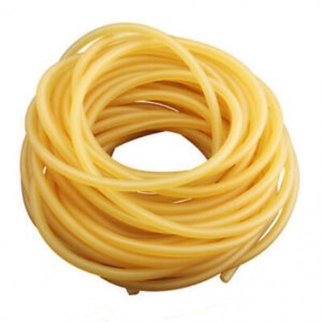 Természetes latex gumi sebészeti szalagcső elasztikus 2x5 mm Sárga méret: 10M Y8G4