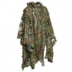 2X (Camo 3D Leaf köpeny Yowie Ghillie lélegző nyílt poncsó típusú álcázás E3I6