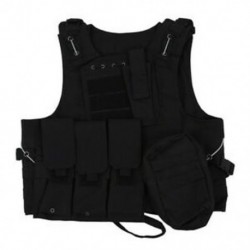 2X (mellény nylon kabát fekete MOLLE Combat Airsoft Paintball P3F7)