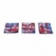 5X (Arc pajzsok Amerikai 3PCS, Amerikai zászló bandana, Varrat nélküli arcmaszk, Nyak W7E5