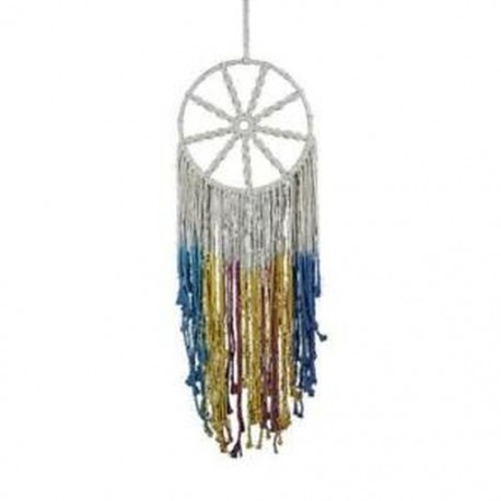 4X (Macrame falra függeszthető kézzel készített makrame gyűrű - szőtt falkör Macrame BX7Y2