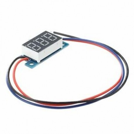 1X (Mini LED kijelző digitális voltmérő panel feszültségmérő DC 3 - 200 V Y8I1)