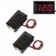 2 mini piros LED-es digitális voltmérő voltmérő panel 4.5-30 V BTSZUK