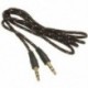 1X (3,5 mm AUX audiokábel sztereo kábel audio aljzat fekete V1P8)