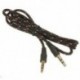 1X (3,5 mm AUX audiokábel sztereo kábel audio aljzat fekete V1P8)