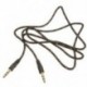1X (3,5 mm AUX audiokábel sztereo kábel audio aljzat fekete V1P8)