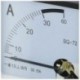 1X (mozgatható négyszögletes panelre szerelhető 0-30A AC analóg ampermérő 72 mm x 72 mm I7Z6)