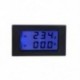 D85-2042A LCD kettős kijelzős digitális ampermérő voltmérő AC váltóáram-mérő V4S7
