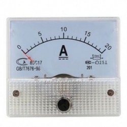 3X (DC 0-20A analóg ampermérő ampermérő áram panel   20A 75mV sönt Resisto Q9C9