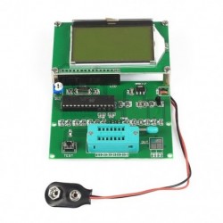 6X (LCR-T7 tranzisztor teszter ESR LCR mérő négyszöghullámú generátor LCD kijelző C7U9