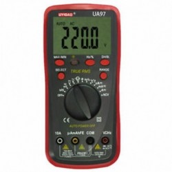 6X (UYIGAO UA97 műanyag héjú Ohmmeter AC DC tesztelő digitális multiméter O1E6)