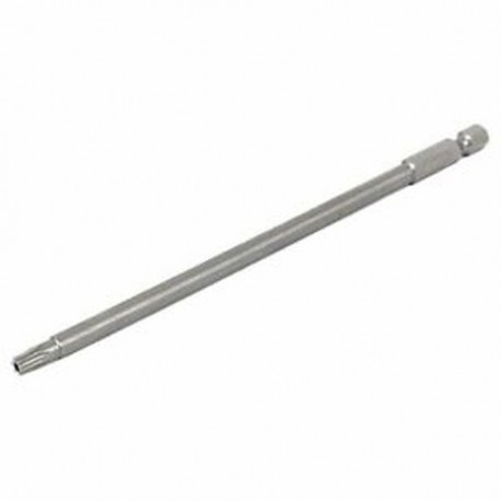 1/4 hüvelykes Hex szár 4 mm-es tipp T25 Torx biztonsági csavarhúzó bit, szürke Q5A5