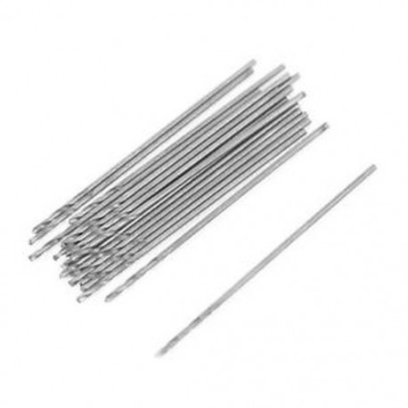 20 db 0,5 mm átmérőjű egyenes szárú fém spirál csavar fúrófej R7J1