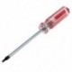 1X (T10 3 mm-es mágneses tipp műanyag markolatú Torx biztonsági csavarhúzó, tiszta, piros D5L3)