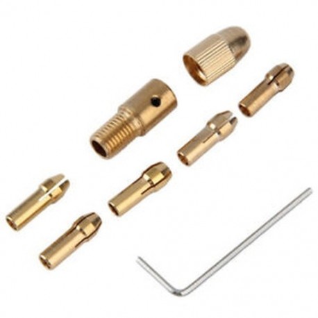 8 db-os, 0,5-3 mm-es elektromos fúrószerszám-gyűrű, Mini Twist tokmány szerszámkészlet X2P8