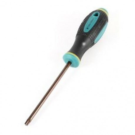Fekete, réz hang (T25) - 1X (Csúszásmentes fogantyú-fogó 100 mm hosszú T15 Torx Point mágneses csavarhúzó E2O3)