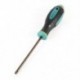 Fekete, réz hang (T25) - 1X (Csúszásmentes fogantyú-fogó 100 mm hosszú T15 Torx Point mágneses csavarhúzó E2O3)