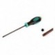 Csúszásmentes fogantyú fogó 100 mm hosszú T15 Torx Point mágneses csavarhúzó, Z4Q5