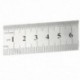 Rozsdamentes acél kétoldalas, egyenes szélességű vonalzó mérő 60 cm / 24 &quot , ezüst P7G4