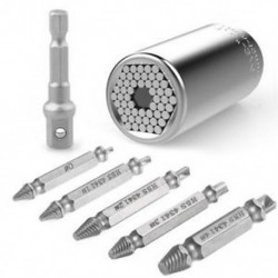 1X (Univerzális aljzat sérült csavarhúzó készlet, többfunkciós 7 mm-19 mm, Un X6V0