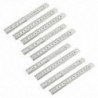 2X (9 db rozsdamentes acél 15cm / 6 &quot húzó skála vonalzó Mérőszerszám ezüst P0M8