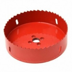 0,63 hüvelykes fúrószár, 120 mm hosszú, vörös fém fűrészkészlet fa fúrására