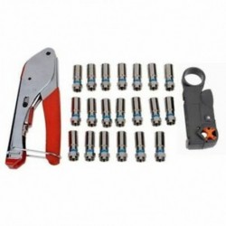5X (Új multitool huzalcsíkoló szorítófogók Koaxiális kábel hidegprés C I9O2