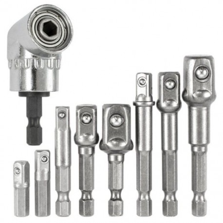 6X (dugaszoló adapter ütközéses hatszögű fúrócsavarok, 1/4 hüvelykes 3/8 hüvelyk 1/2 N5H8)