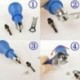 5X (MXITA Szegecs anyacsavar adapter M3 M4 M5 M6 Akkus fúró adapter szegecs nu J1X2