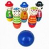 Játékok gyerekeknek Bowling Ball Wood Shape Fun for Kids játék N7C1