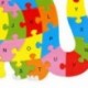 2X (Ábécé Puzzle 3D Fa Gyerek oktatási játékok Állatok Dinoszaurusz játék Gif C7T2