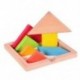 2X (Színes fa tangram gyerekeknek Hét geometriai alakú darabok puzzle Ed U8G6