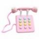 Rózsaszín - Lány játékok telefon eper szimuláció rózsaszín telefon bútor fajátékok C8Q3