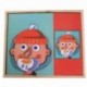 3X (MWZ mágneses szórakoztató puzzle gyerekeknek fa puzzle-doboz dobozos játékok ca T4H6