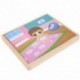 2X (MWZ mágneses puzzle gyerekeknek fából készült puzzle tábla doboz darab játékok ca J3N2