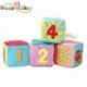 6X (HAPPY MONKEY Baby Toys korai oktatás megvilágosodás puha blokkok újszülött L8Y1