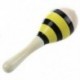 2 X Wood Maracas hangszerjáték gyerekeknek L7F3