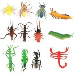 Műanyag mesterséges rovar modell játék 12 db. U2M6